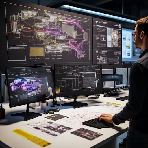 Image of an engineer working on a technology project platform.